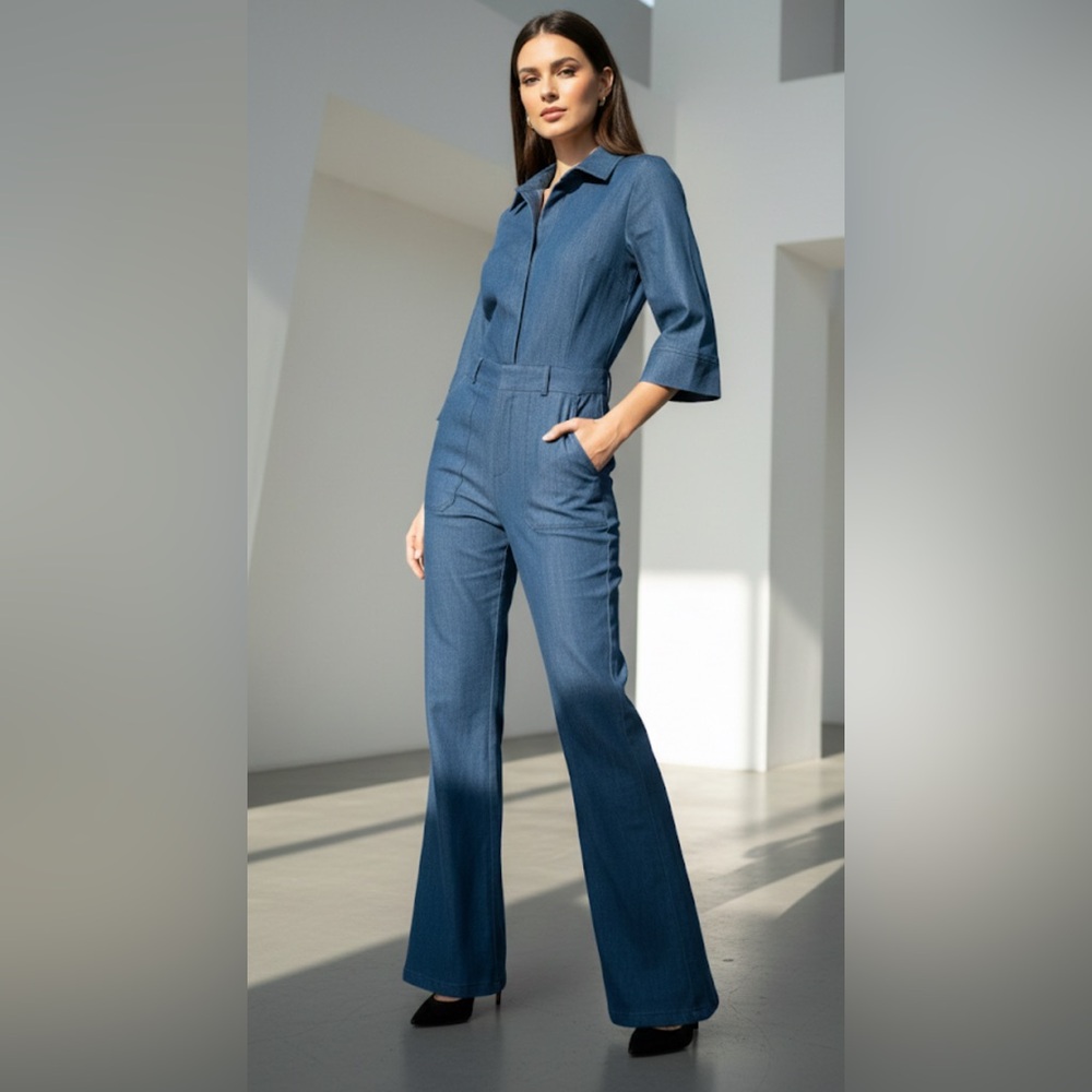 Elegant Blue Jumpsuit